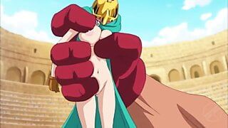 ONE PIECE edited ecchi moment from anime Rebecca – colosseum
