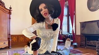 Lady Dimitrescu sucks and fucks . Resident Evil Village Cosplay