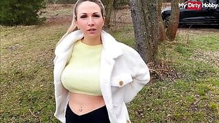 Public anal fuck with busty German – MyDirtyHobby