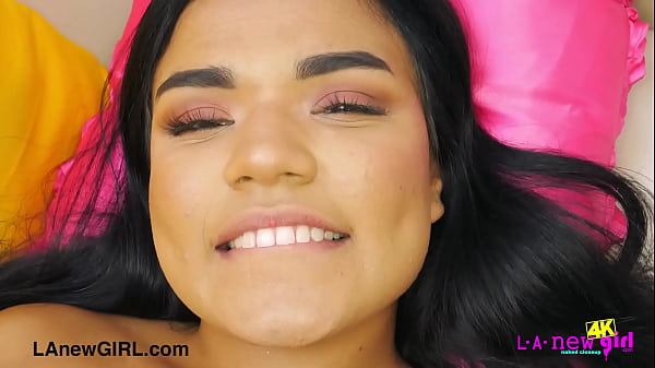 Radiant brunette stunner shows her sexy body