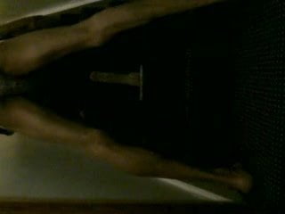 dildo fun on stairs