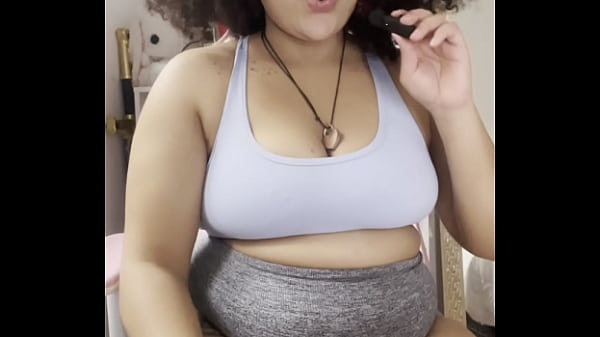 BBW Farts on microphone with thight shorts JOI