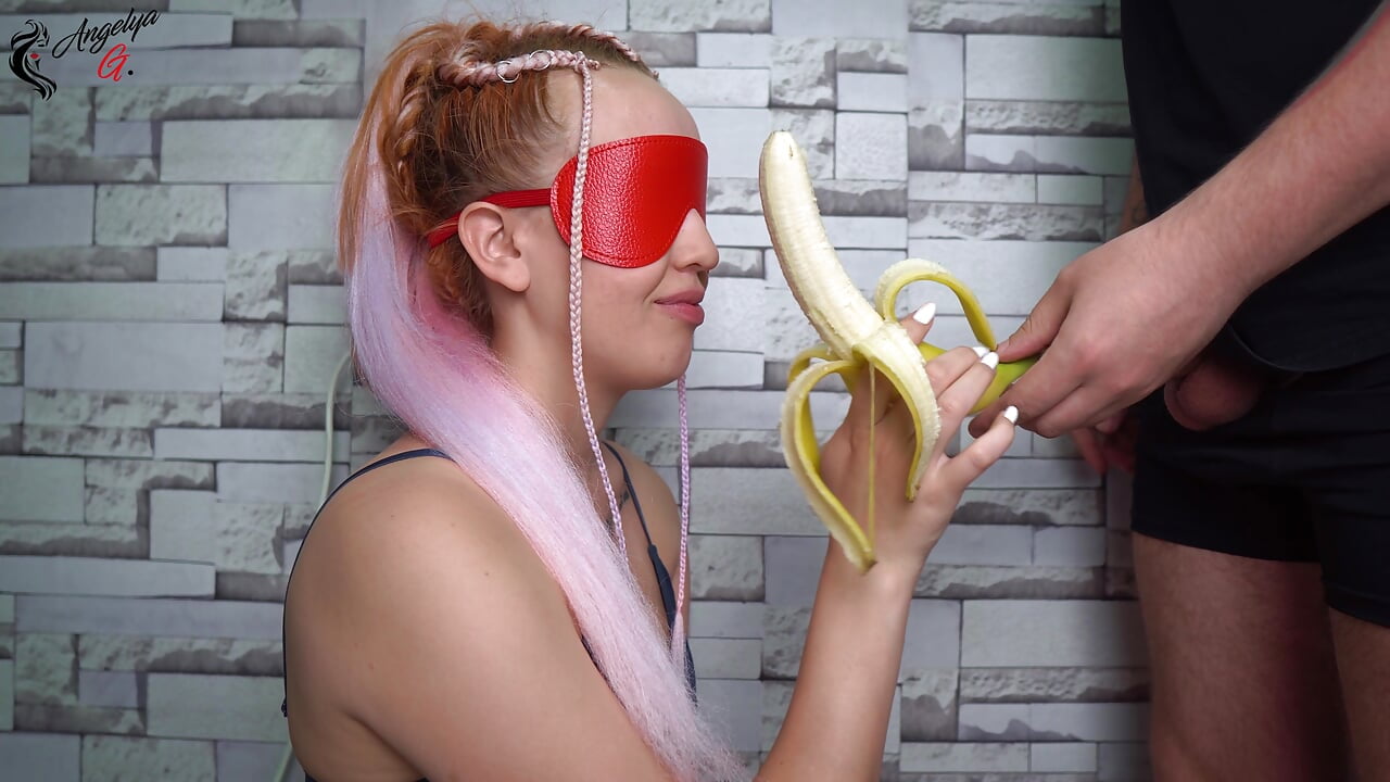 Tricked my stepsister into playing “Guess the Fruit”! She liked my dick! SURPRISE!