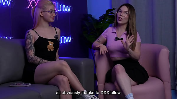 Lesbian threesome, big cock, double blowjob and JOI – the best of XXXfollow Sessions 2024 COMPILATION