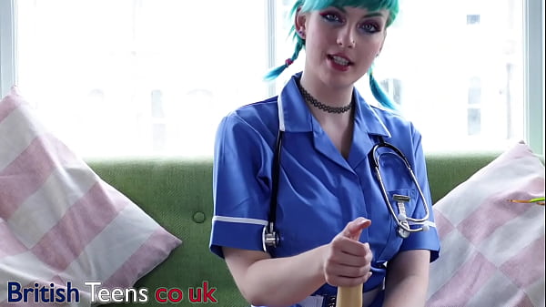 Blue Haired Alternative Nurse Takes Care Of Your Cock In An Appointment