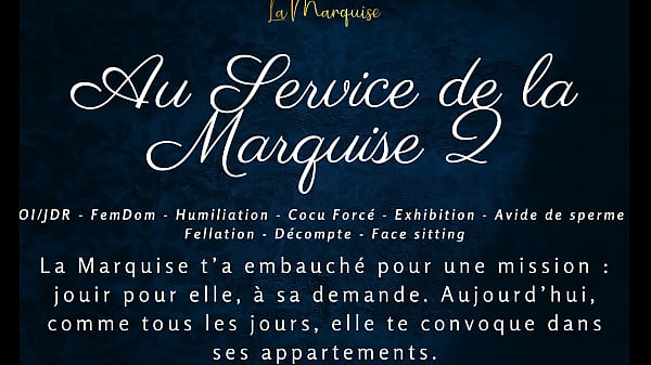 Au Service de la Marquise 2 – French audio porn femdom JOI