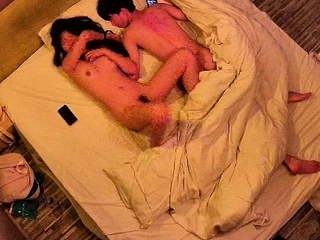 Amateur couple copulation on hidden cam