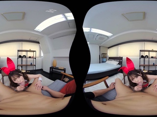 Asian amateur babe give a hot blowjob in POV