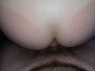 Hairy Teen with Big Ass and Tits Rides Cock for Orgasm