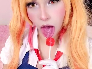 Japanese teen hello mikity toyed and facialized