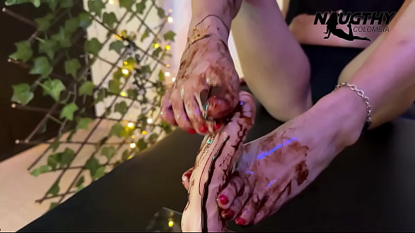 Foot fetish and chocolate